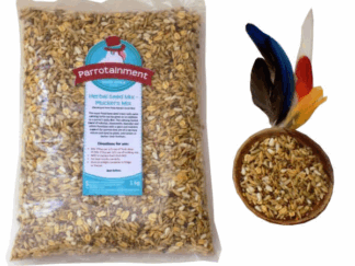 Parrotainment Herbal Seed Mix- Pluckers' Mix 1kg